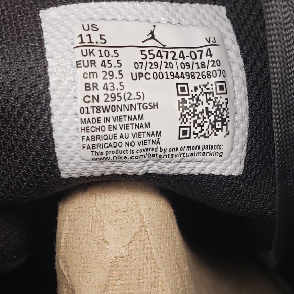 JORDAN 1 MID BRED "BANNED" MENS 11.5 - Picture 10 of 11